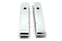 1958-86 CHEVY SMALL BLOCK 327 SHORT STEEL VALVE COVERS - CHROME W- 327 LOGO