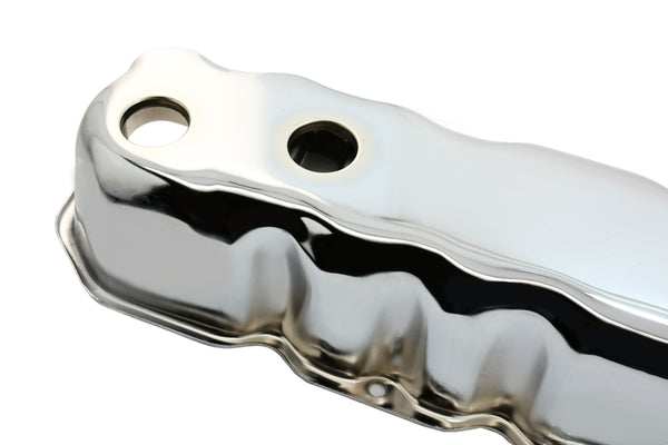Steel Valve Cover Fits 1964–1988 AMC Jeep 199-232-258 Inline-6 – 3-Hole – Chrome