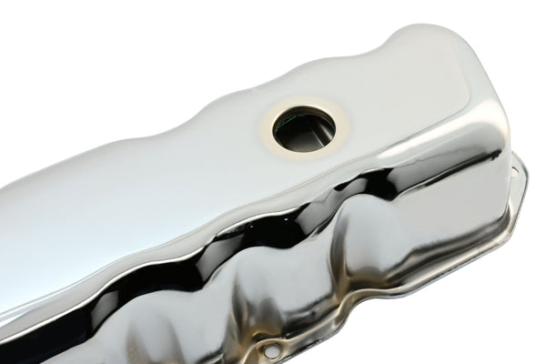 Steel Valve Cover Fits 1964–1988 AMC Jeep 199-232-258 Inline-6 – 3-Hole – Chrome