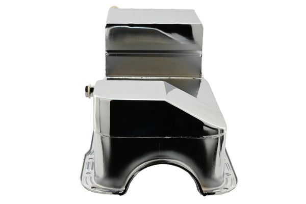 Ford Mustang 351W Racing Oil Pan 1979–1993 Dual Sump 7‑Qt - Chrome