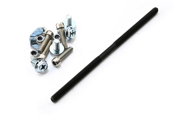 Single 4-Barrel Hilborn-Style Scoop – 5 Finned Black Aluminum Air Scoop