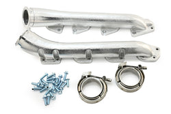 Cast Iron Low Profile V-Band Exhaust Manifolds 2003-up 5.7L/6.1L/6.2L/6.4L Dodge/Mopar Gen 3 Hemi Engines – Ceramic Silver