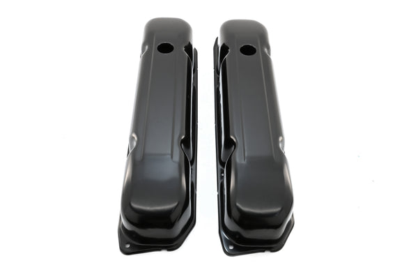 1958-88 MOPAR BIG BLOCK 383-426-440 STEEL WEDGE VALVE COVERS - BLACK