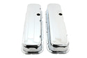 Steel Tall Valve Covers Fits 1965–95 Chevy BB 396‑427‑454‑502 – 1 Hole – Chrome