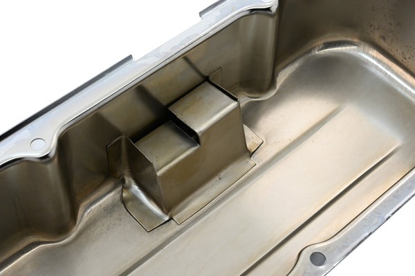 Steel Tall Valve Covers Fits 1965–95 Chevy BB 396‑427‑454‑502 – 1 Hole – Chrome