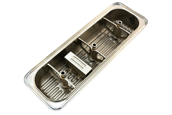 1985-93 CHEVY-GMC 4.3L V6 CENTER BOLT STEEL VALVE COVERS W- BOLTS - CHROME