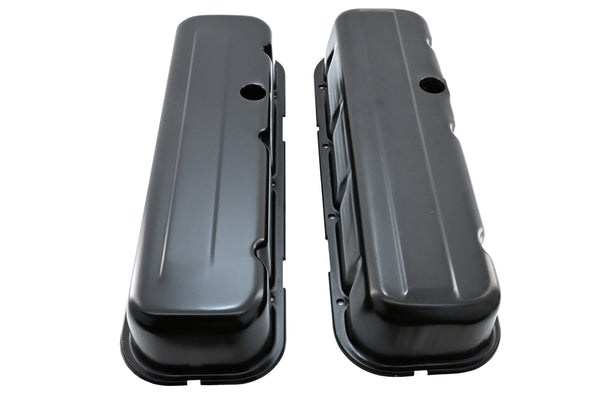Steel Tall Valve Covers Fits 1965–95 Chevy BB 396‑427‑454‑502 – 1 Hole – Black