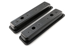 1987-00 CHEVY/GMC SB V8 5.0L & 5.7L VALVE COVERS – BLACK – CENTER BOLT – PAIR