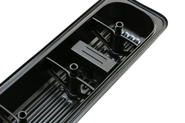 1987-00 CHEVY/GMC SB V8 5.0L & 5.7L VALVE COVERS – BLACK – CENTER BOLT – PAIR