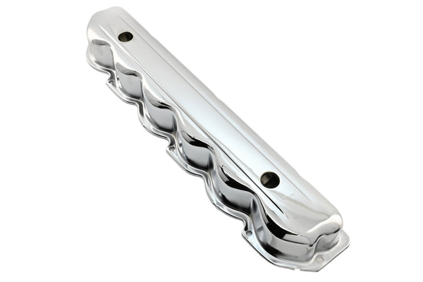 1965-89 FORD 240-300 STRAIGHT-INLINE 6 CYLINDER STEEL VALVE COVER - CHROME