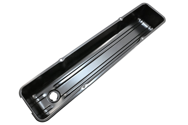 1952-62 CHEVY 235 STRAIGHT-INLINE 6 CYLINDER STEEL VALVE COVER  - BLACK