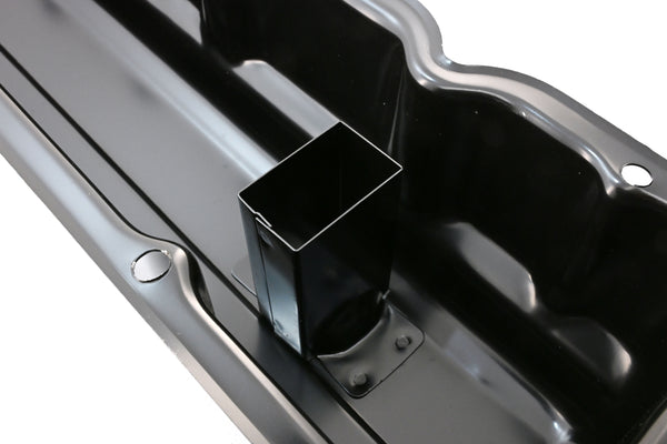 Steel Valve Cover & Side Plates Kit Fits 1962-74 Chevy 194-230-250 Inline 6 Engines – Black Finish – 2-Hole Design