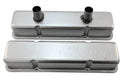 1958-86 CHEVY SMALL BLOCK 283-305-327-350-400 CIRCLE TRACK RACING STEEL VALVE COVERS - RAW