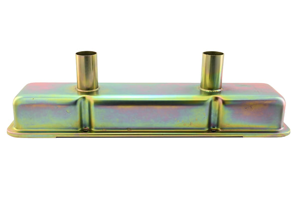 1958-86 CHEVY SMALL BLOCK 283-305-327-350-400 CIRCLE TRACK RACING STEEL VALVE COVERS - ZINC