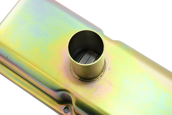 1958-86 CHEVY SMALL BLOCK 283-305-327-350-400 CIRCLE TRACK RACING STEEL VALVE COVERS - ZINC