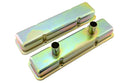 1958-86 CHEVY SMALL BLOCK 283-305-327-350-400 CIRCLE TRACK RACING STEEL VALVE COVERS - ZINC