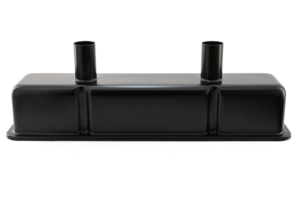 1958-86 CHEVY SMALL BLOCK 283-305-327-350-400 CIRCLE TRACK RACING STEEL VALVE COVERS - BLACK