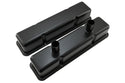 1958-86 CHEVY SMALL BLOCK 283-305-327-350-400 CIRCLE TRACK RACING STEEL VALVE COVERS - BLACK