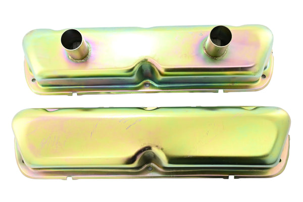 1962-85 FORD SMALL BLOCK 260-289-302-351W CIRCLE TRACK RACING VALVE COVERS - ZINC