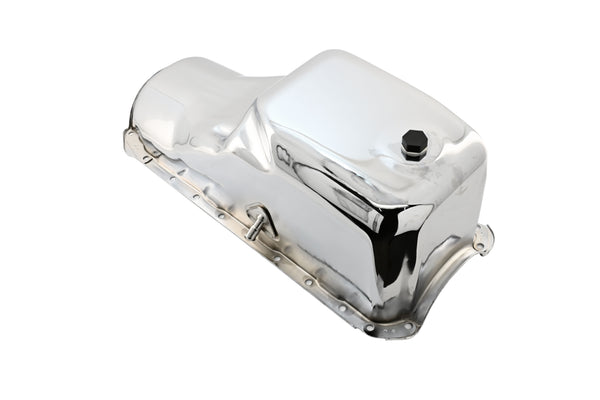 Steel Oil Pan – Fits 1966–1990 Chevy Big‑Block Truck 396‑402‑427‑454 – 6‑Quart Capacity – Chrome Finish