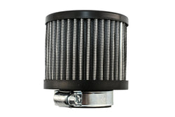 Steel Cotton Filter Breather – Clamp-On 1-3/8" Neck - High-Flow Air Breather Filter - Black