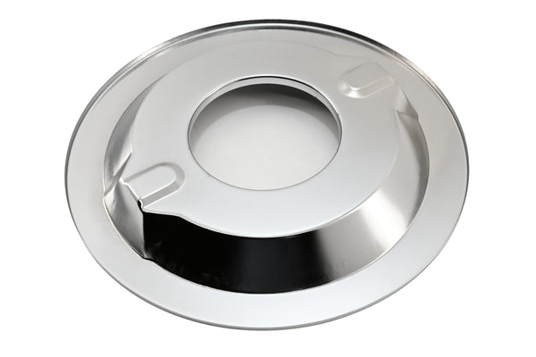 Steel 14" Round Air Cleaner Assembly with 1-1/4" Recessed Base – Chrome