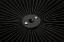 Cotton Universal Top-Flow Round Washable Air Cleaner Top – Black Filter with Chrome Ring
