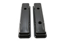 STEEL 1958-86 CHEVY SB 283-400 1 HOLE / 2 HOLE SCREW IN SHORT VALVE COVERS -BAFFLED-BLACK