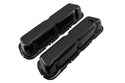 Steel Valve Covers Fits 1986–95 Ford 302 5.0L Fox‑Body Mustang – Smooth – 1 Hole & 1 No‑Hole – Black