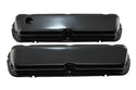 Steel Valve Covers Fits 1986–95 Ford 302 5.0L Fox‑Body Mustang – Smooth – 1 Hole & 1 No‑Hole – Black