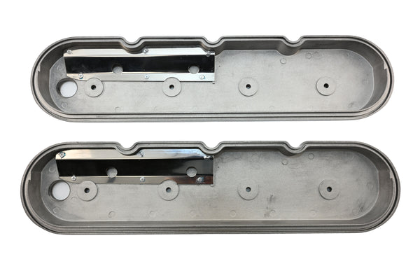 Aluminum Chevy GM LS Engines Retro Finned Valve Covers – Polished