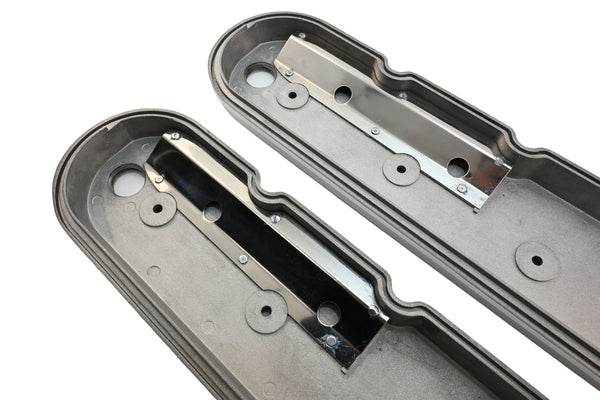 Aluminum Chevy GM LS Engines Retro Finned Valve Covers – Polished