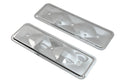 1962-74 CHEVY 194-230-250 STRAIGHT-INLINE 6 CYLINDER STEEL VALVE COVER SIDE PLATE - CHROME (One Plate Only)