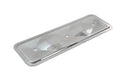 1962-74 CHEVY 194-230-250 STRAIGHT-INLINE 6 CYLINDER STEEL VALVE COVER SIDE PLATE - CHROME (One Plate Only)