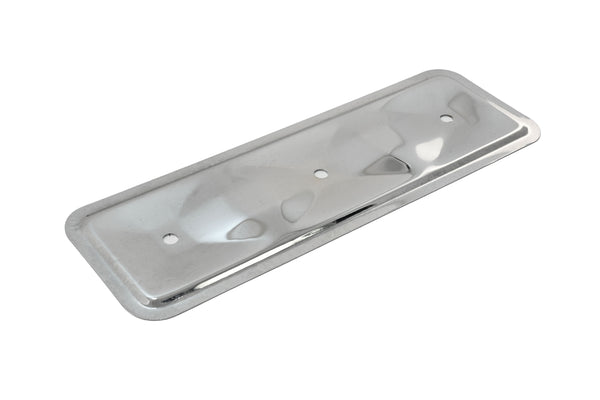 1962-74 CHEVY 194-230-250 STRAIGHT-INLINE 6 CYLINDER STEEL VALVE COVER SIDE PLATE - CHROME (One Plate Only)