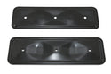 1962-74 CHEVY 194-230-250 STRAIGHT-INLINE 6 CYLINDER STEEL VALVE COVER SIDE PLATE - BLACK (One Plate Only)