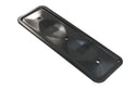 1962-74 CHEVY 194-230-250 STRAIGHT-INLINE 6 CYLINDER STEEL VALVE COVER SIDE PLATE - BLACK (One Plate Only)