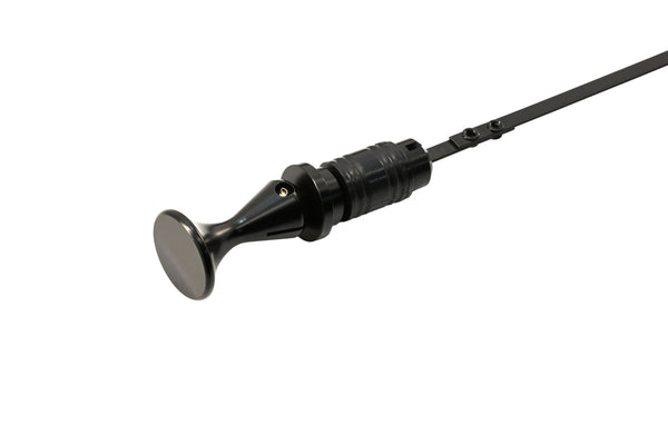 Steel TH350 Locking Transmission Dipstick – Fits Chevy/GM TH350 – Bellhousing Mount – Black