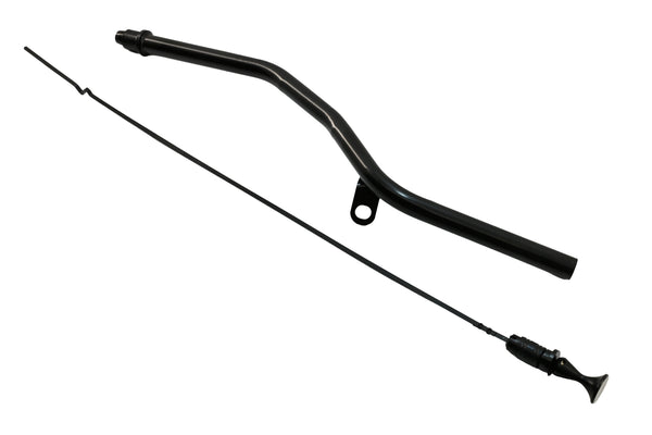 Steel Transmission Dipstick – Locking Style – Fits Chevy/GM TH700 / 4L60E – Bellhousing Mount – Black