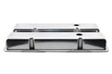 Polished Aluminum Ball Milled Valve Covers – Fits 1958–1986 Chevy Small Block 283 / 305 / 327 / 350 / 400 – Short Style – Baffled