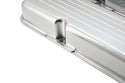 Polished Aluminum Ball Milled Valve Covers – Fits 1958–1986 Chevy Small Block 283 / 305 / 327 / 350 / 400 – Short Style – Baffled