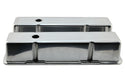 1958-86 CHEVY SMALL BLOCK 283-305-327-350-400 TALL POLISHED ALUMINUM VALVE COVERS - BALL MILLED