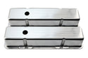 1958-86 CHEVY SMALL BLOCK 283-305-327-350-400 TALL POLISHED ALUMINUM VALVE COVERS - BALL MILLED