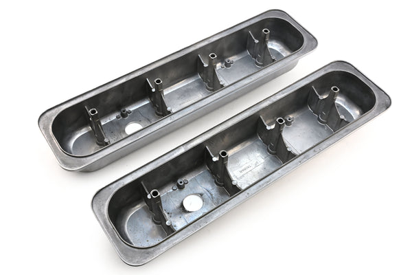 Aluminum 1987–97 Chevy Short Valve Covers Center Bolt – Smooth – Polished