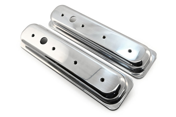 Aluminum 1987–97 Chevy Short Valve Covers Center Bolt – Smooth – Polished
