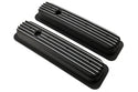 Aluminum 1987–97 Chevy Short Valve Covers Center Bolt – Full Finned – Black