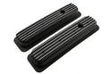 Aluminum 1987–97 Chevy Short Valve Covers Center Bolt – Full Finned – Black