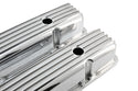 Aluminum Tall Valve Covers Fits 1958–86 Chevy Small Block 283/305 / 327/350 / 383/400 – Full Finned – Polished Finish