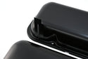 1965-72 CHEVY BIG BLOCK 396-427-454 SHORT OEM STYLE STEEL VALVE COVERS W- DRIPPER RAILS - BLACK