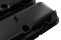1965-72 CHEVY BIG BLOCK 396-427-454 SHORT OEM STYLE STEEL VALVE COVERS W- DRIPPER RAILS - BLACK